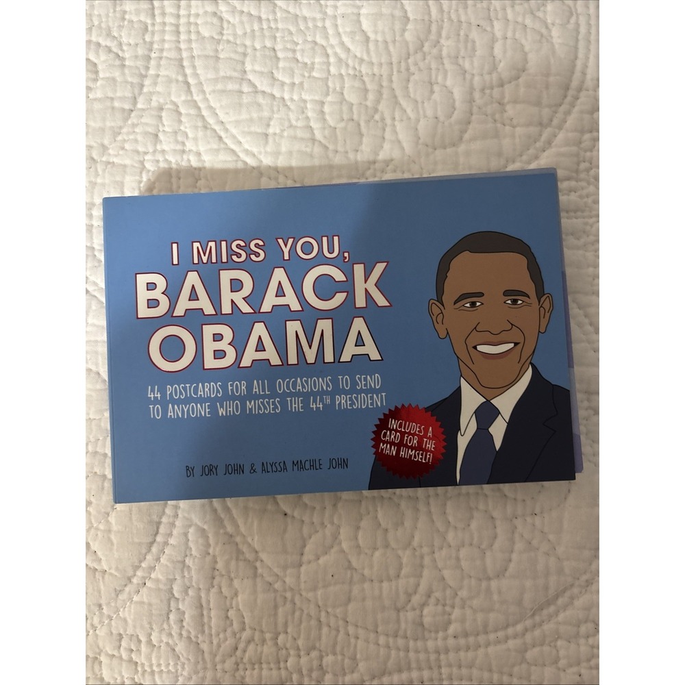 Barack Obama  Funny Postcard‎ Book 38 Postcards Missing A Few From The Set